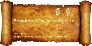 Brankován Viktória névjegykártya